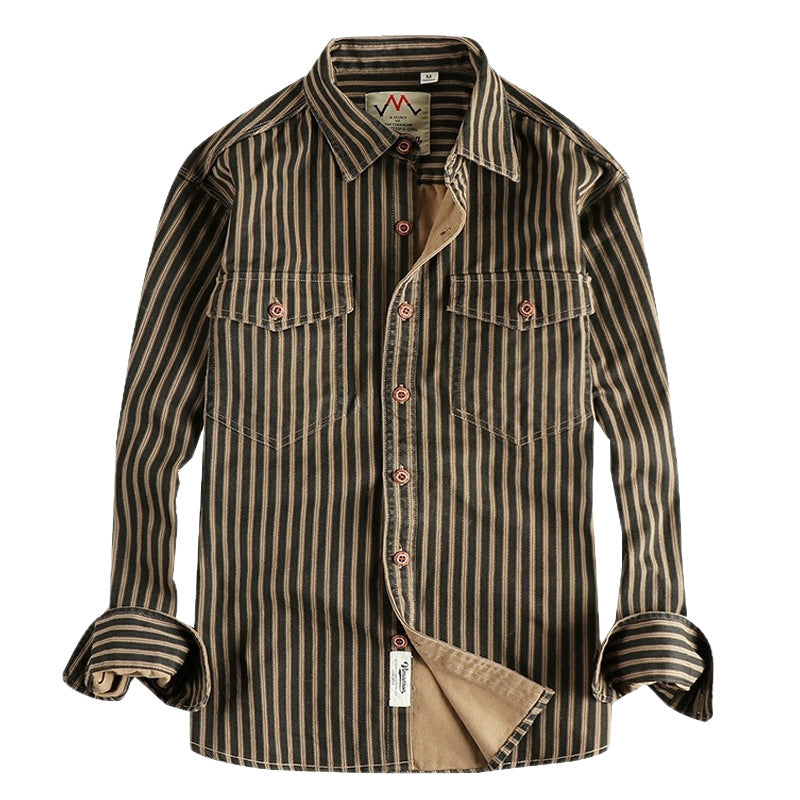 Men's Long Sleeve Shirt Workwear Jacket