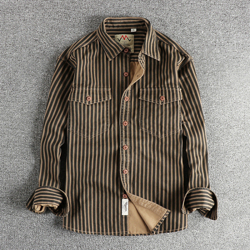 Men's Long Sleeve Shirt Workwear Jacket