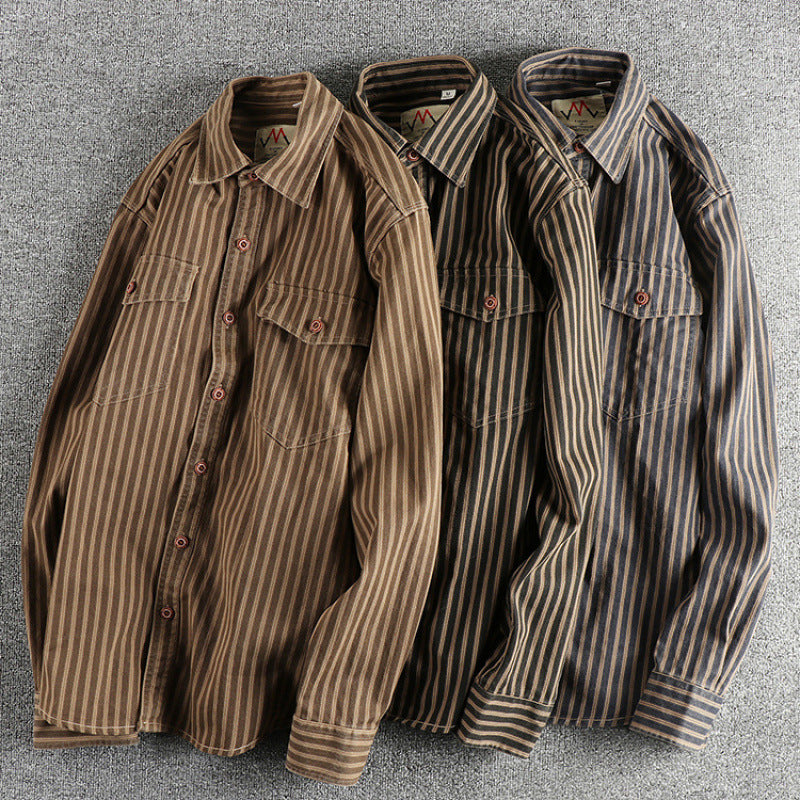 Men's Long Sleeve Shirt Workwear Jacket