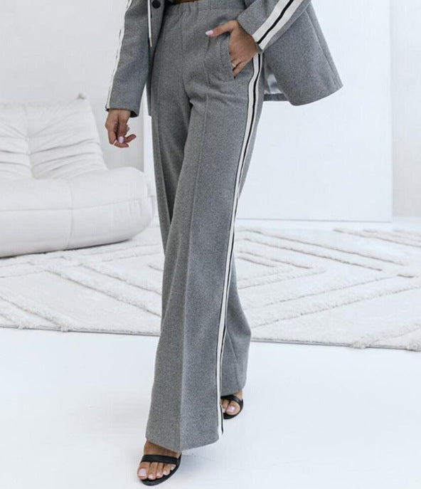Double breasted pocket suit set